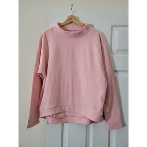 Dudley stephens Pink Fleece Mockneck Sweater M
